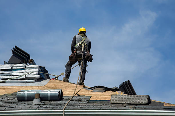 Professional Roof Installation technician working in Schley, VA
